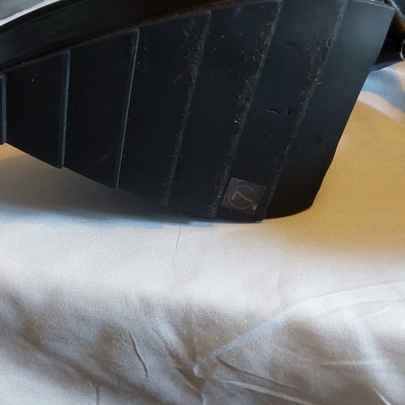 Lamoda Women's Thigh High Boots Size 7 Vegan Leather 5" Heel Platform Grunge - Picture 5 of 12